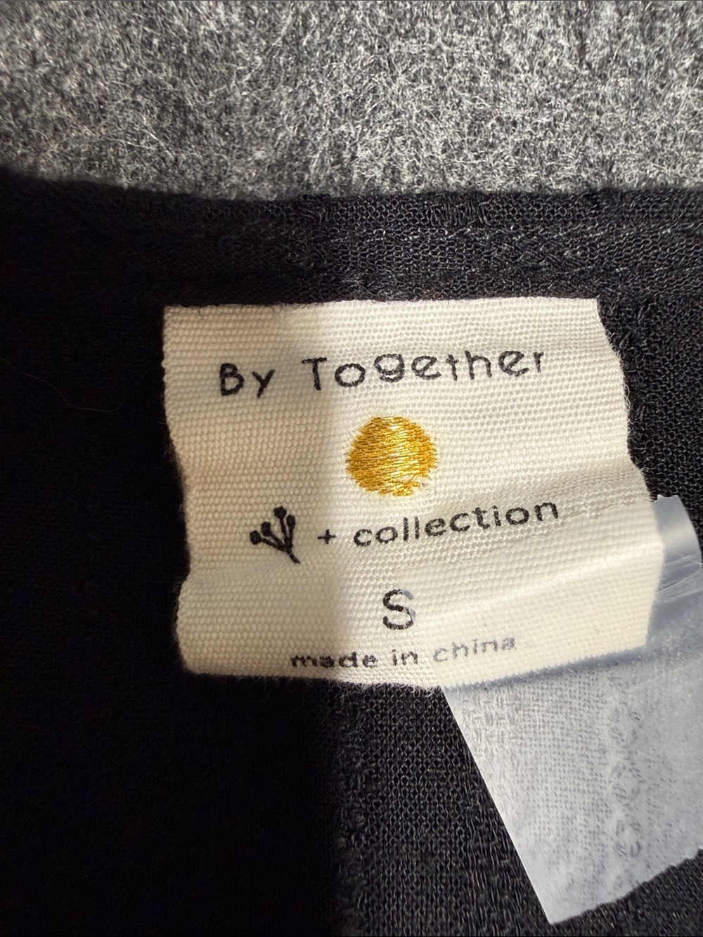 By Together black Midi Dress with Button Front - Picture 2 of 6